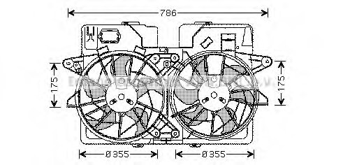 PRASCO MZ7532 Fan, radiator